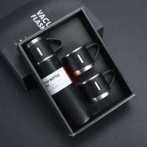 3 in 1 Vacuum Flask With Extra 2 Cups