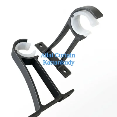 Curtain Round Bar Aluminium Brackets